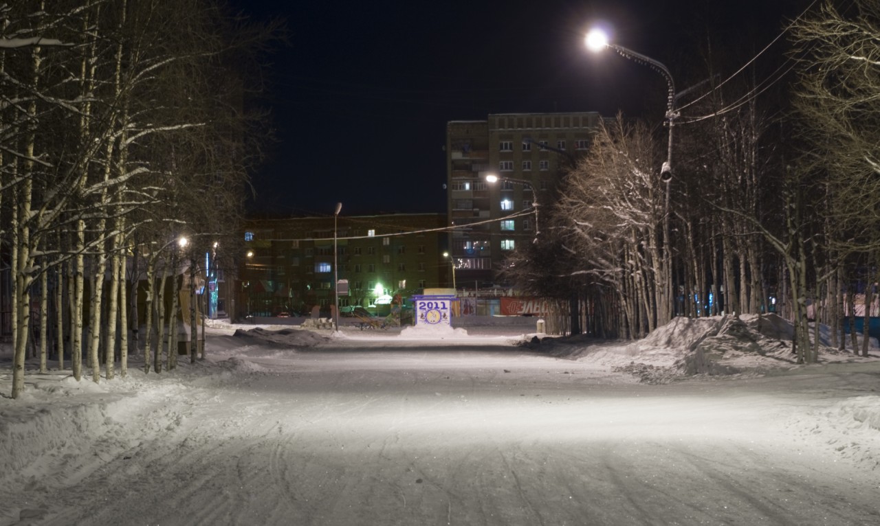 Улица Горького зимой